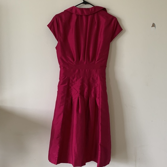 Kasper Metallic Pink Dress with tie waist - Picture 8 of 8